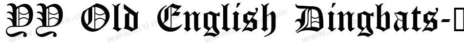 YY Old English Dingbats字体转换